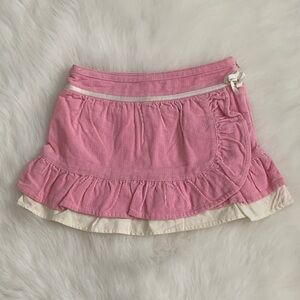 ellemenno Pink and Cream Layered Skort